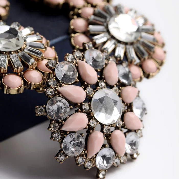 Модные женские ювелирные изделия из смолы и стекла цинковый сплав горячая