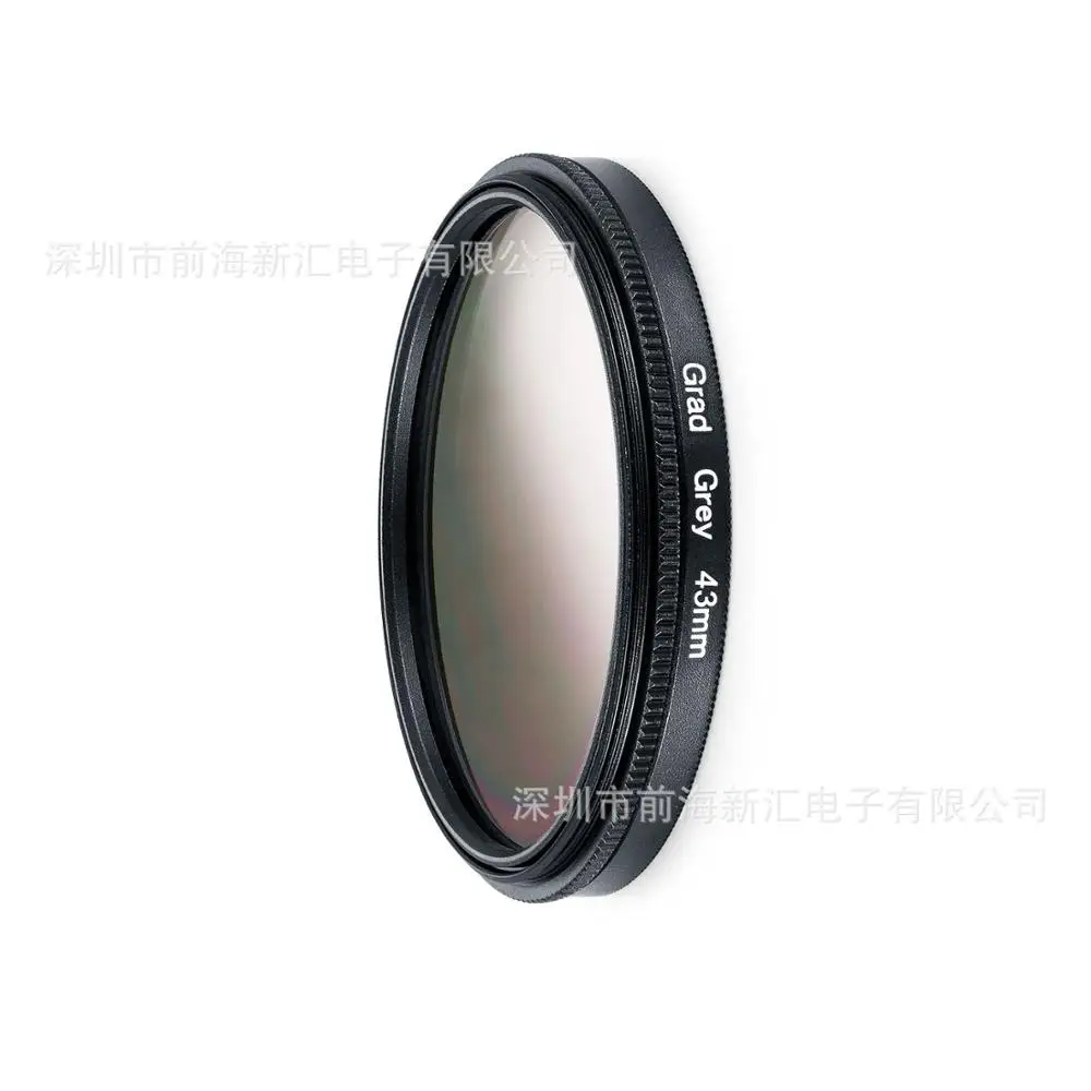 Gradual Gray UV CPL FLD Star ND2 ND4 ND8 градиентный цветной фильтр Бленда Объектива Ручка для Olympus OMD EM10 OM-D E-M10/Mark II III 2 3 14-42 мм - Цвет: Gradual Gray