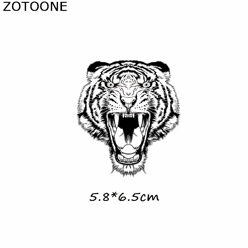 ZOTOONE Простой череп Тигр железные патчи для одежды Ловец снов теплопередача для футболок Наклейки Аппликации в подарок E