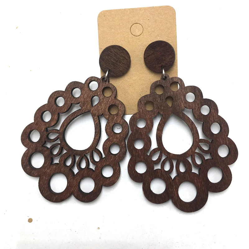 5 пар/лот деревянные серьги в африканском стиле 3 цвета|african wooden earrings|wooden earringswooden