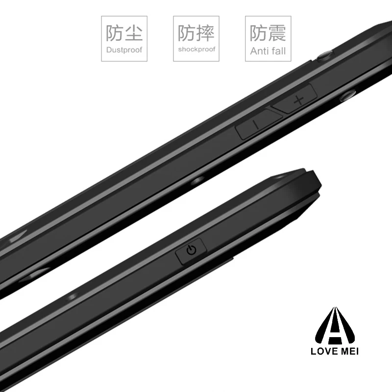 Чехол Love mei из алюминия и металла для iphone 7 защитный противоударный чехол +