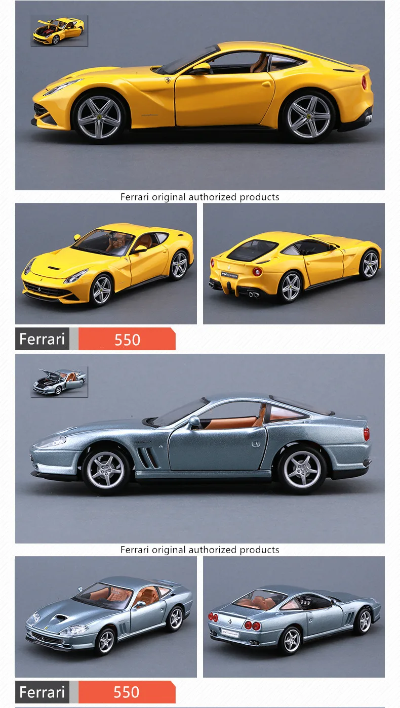 Bburago 1:24 Ferrari Enzo collection manufacturer authorized simulation alloy car model crafts decoration collection toy tools