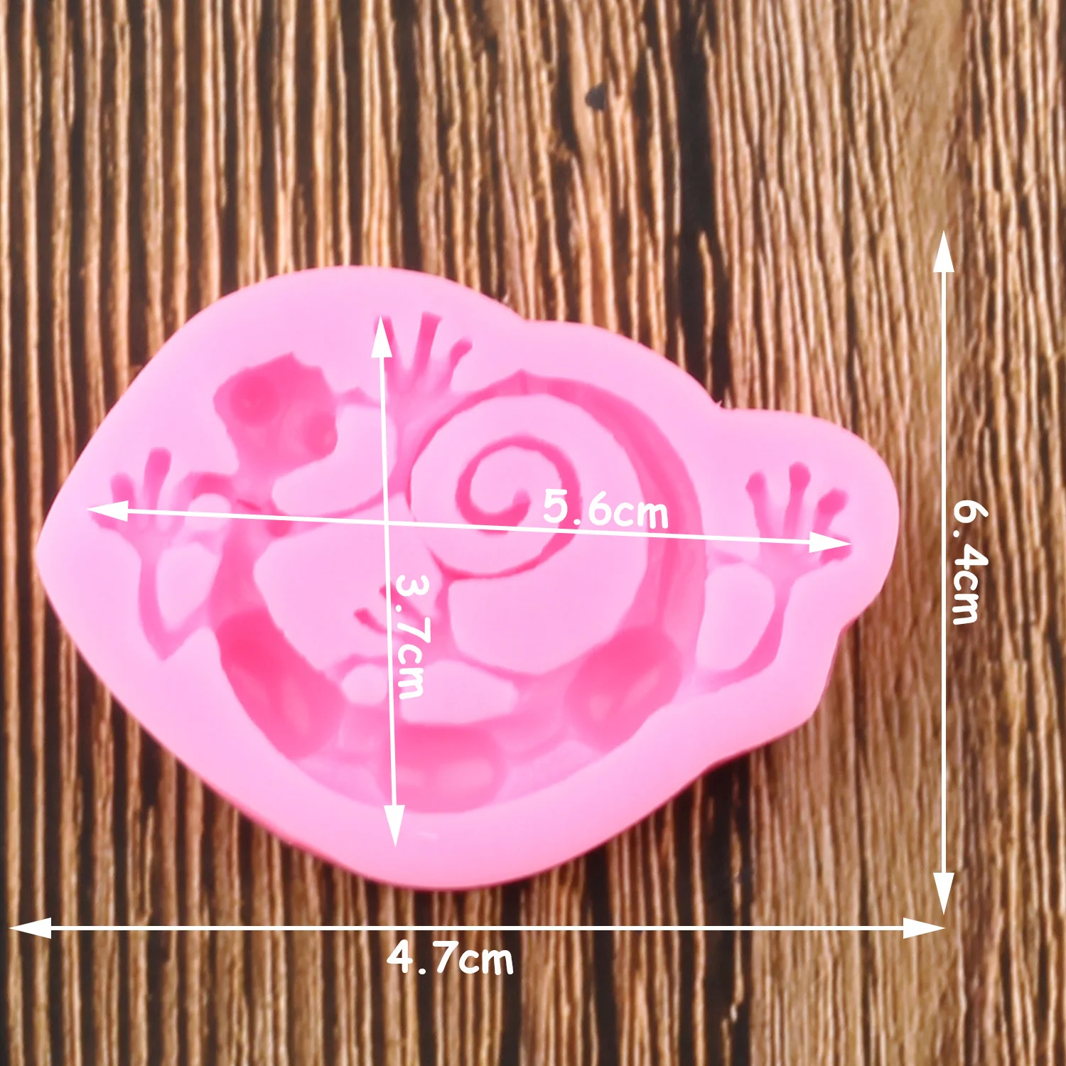 3D геккон ящерица силиконовая форма для помадки полимерная смола глина украшения