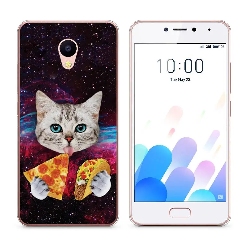 Soft TPU Case for meizu m5c case Cute painted Cell phone M5C Fundas Cover Back picture CASE Meizu FOR mEIZU A5 cover |
