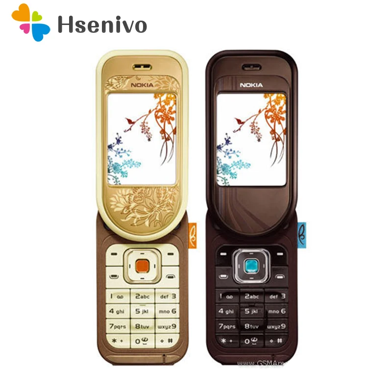 Nokia 7373 Восстановленный Оригинальный разблокированный телефон Bluetooth Камера Vedio FM