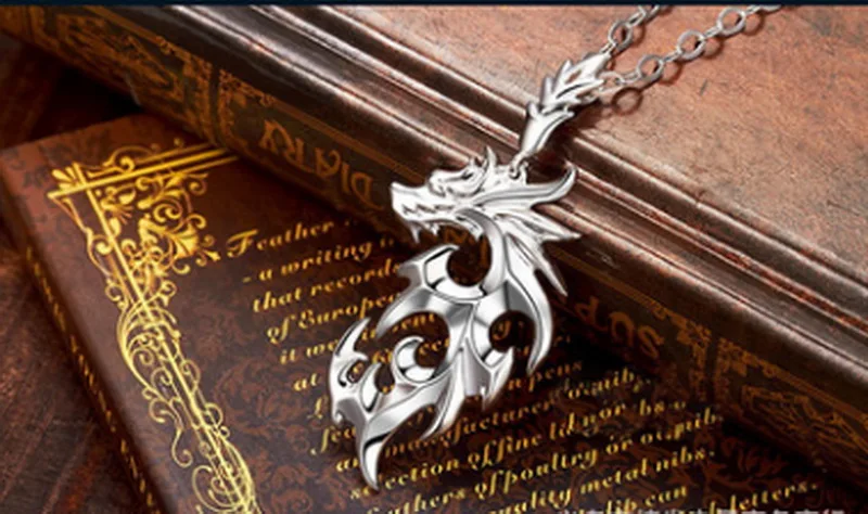 Flame Dragon men 's necklace domineering Korean version of titanium jewelry pendant accessories | Украшения и аксессуары