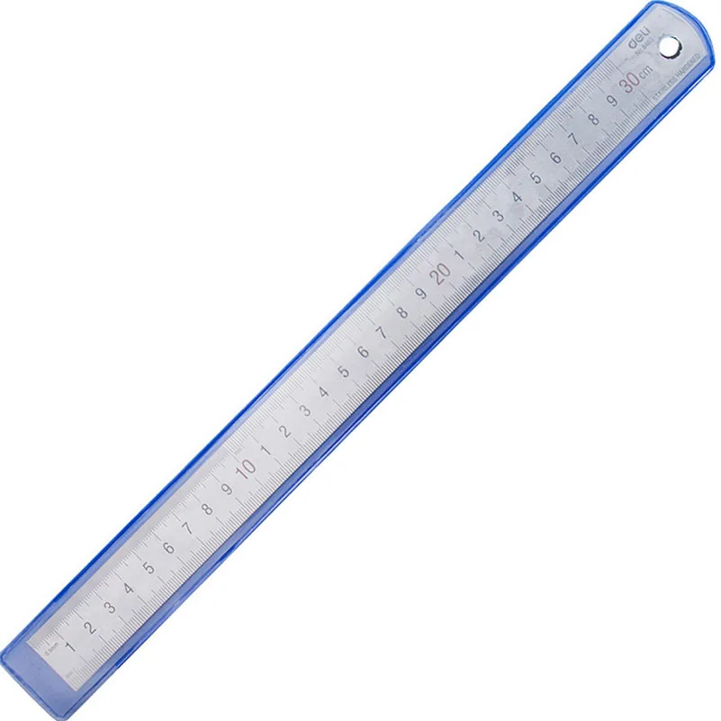 

15/20/30/50 cm Stainless Steel Straight Ruler metric and Inches Measurement Thick Precision Calibration School suppiles