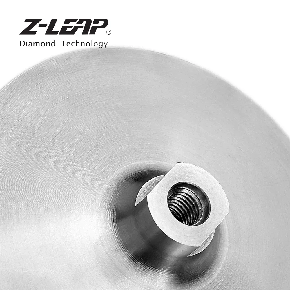 Z-LEAP 7 дюймовые алюминиевые опорные колодки M14 или 5/8-11 резьбовые Алмазные полировальные колодки держатель для шлифовальной машины дизайн подложки