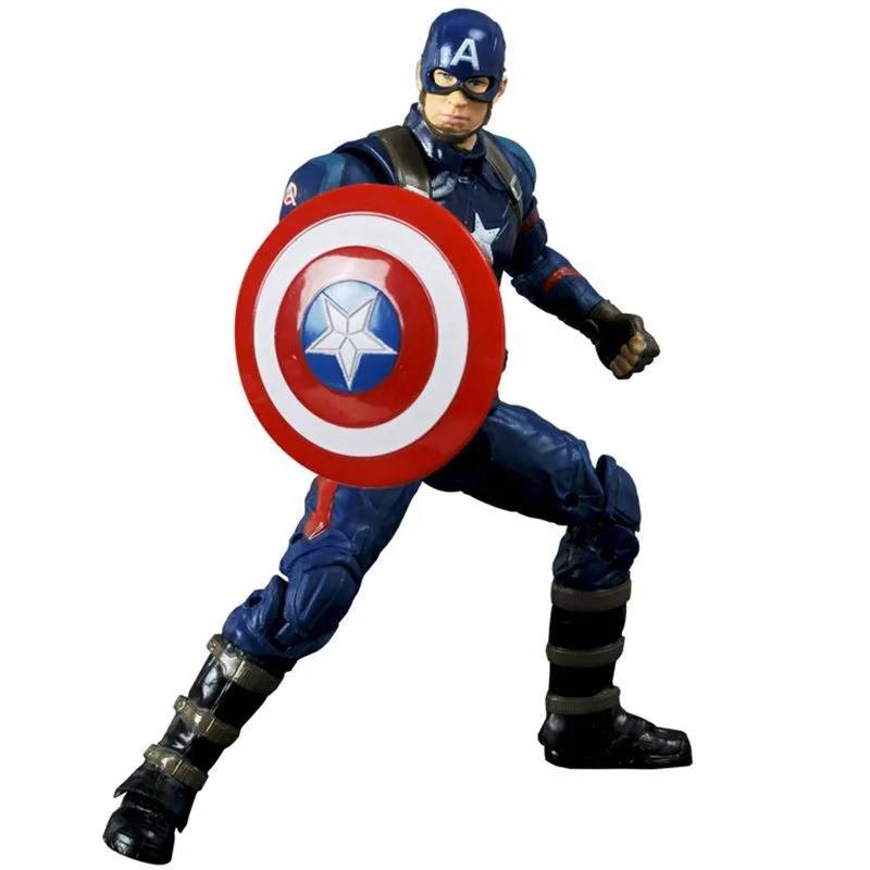 Фигурки героев Marvel 15 см Капитан Америка 3 гражданская война Мстители игрушки ПВХ