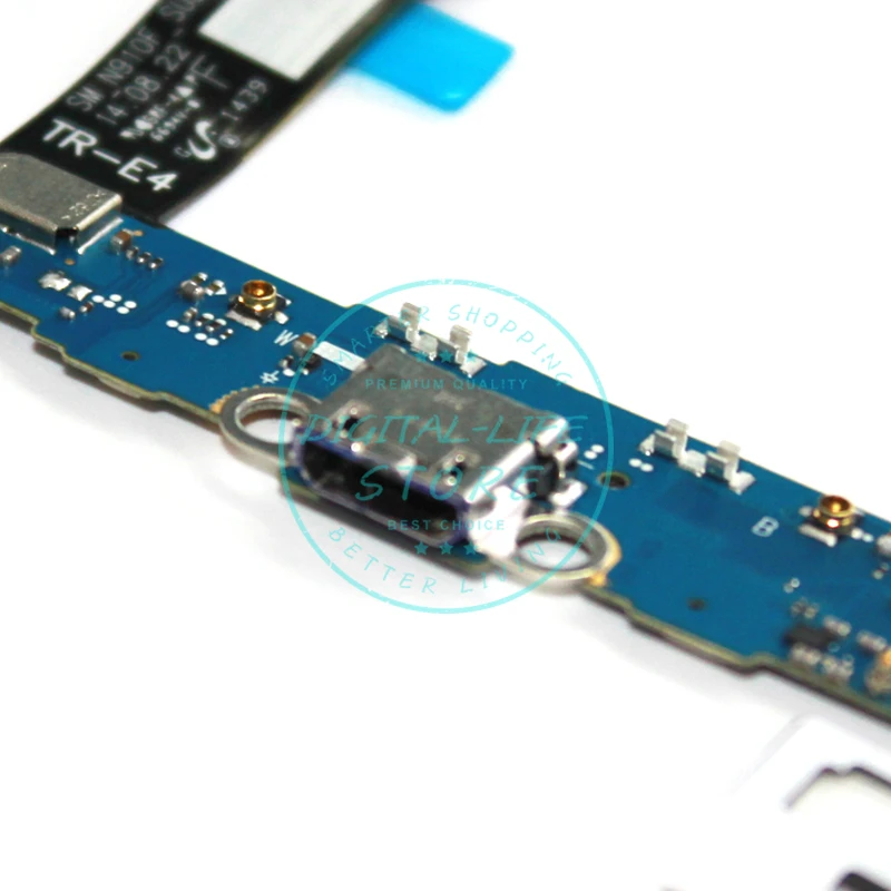 Протестировано для Samsung Galaxy Note 4 N910F USB гибкий кабель док-станция порт микрофон