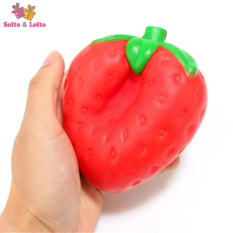 Бесплатная доставка милые гигантские Клубничные поддельные искусственные