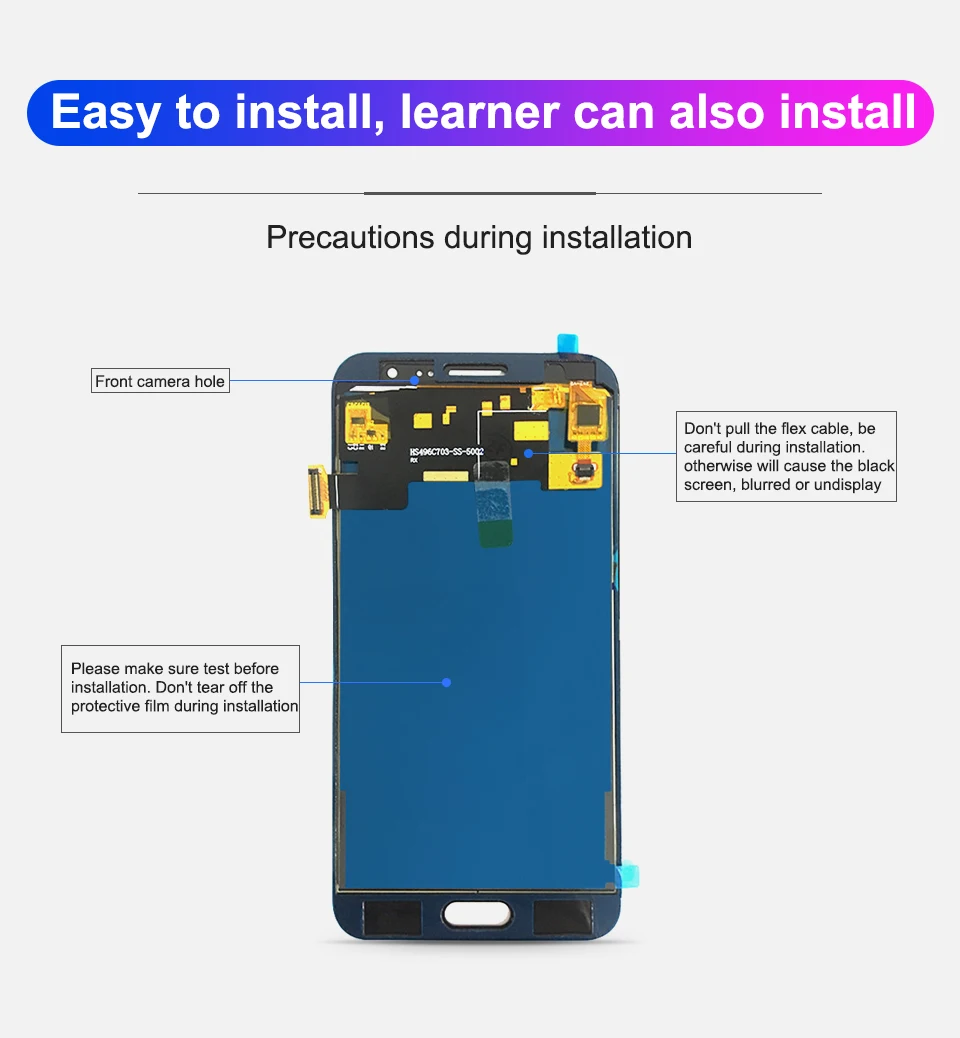 Регулировка яркости J3110 ЖК-дисплей сенсорный экран для samsung Galaxy J3P J3110 J3 pro J3119 с закаленным стеклом Протестировано