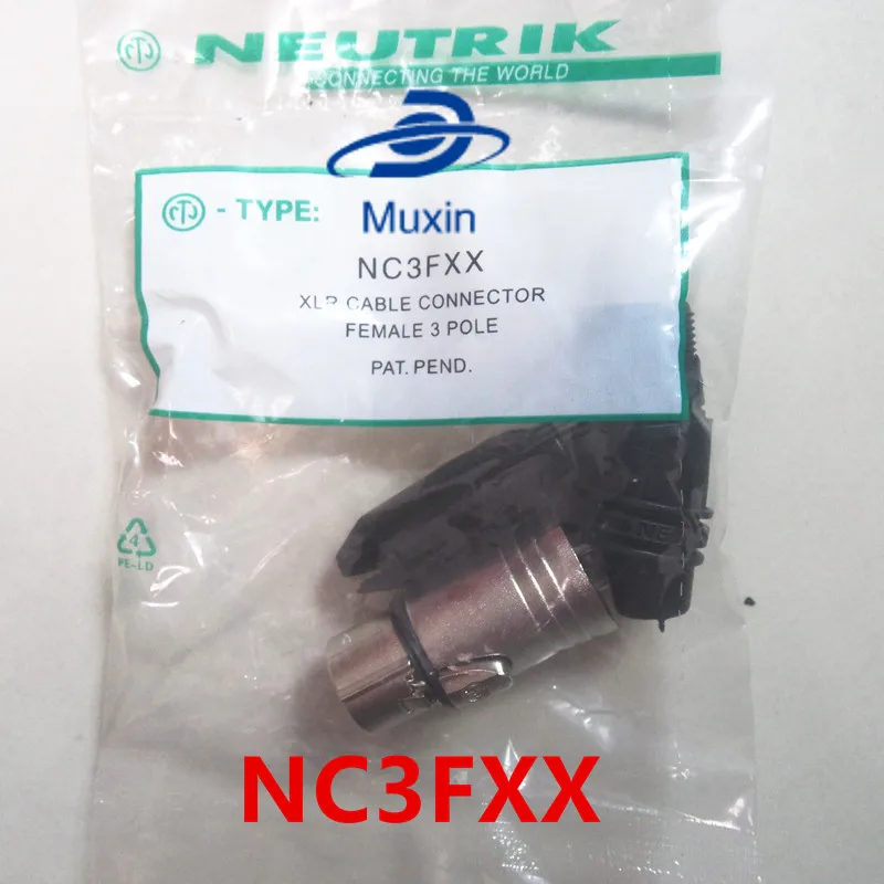 Оригинальный разъем NEUTRIK 60 шт./лот 30 шт. NC3MXX + NC3FXX Male et femelle Un ensemble 3 Broches XLR avec | Лампы и