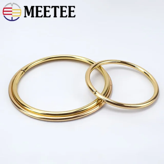 Meetee 2/10 шт. 60 120 мм металлическая круглая сумка с ручкой пряжки женская замком