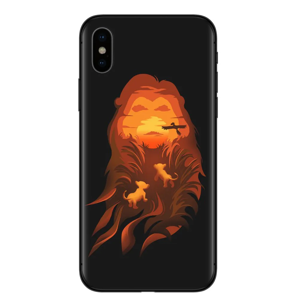 FUNNYRUI Король Лев чехол для iphone X XR XS Max 8 8plus 7 7plus Аксессуары для сотовых телефонов для iphone 6 6S Plus 5S SE - Цвет: T3580