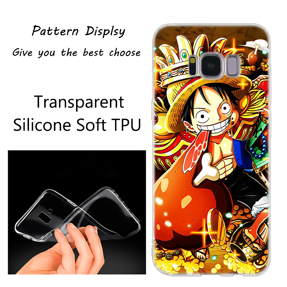 Силиконовый чехол с изображением обезьяны D Luffy для samsung Galaxy Note 10 Plus S8 S9 S10 Plus 5G S6 S7 Edge S5 S10e Note 5 Fashion - Цвет: 013
