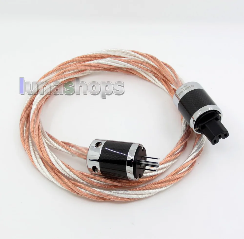 1 8 м ACROLINK AC 9800(CU) OCC/посеребренный смешанный силовой 6*6 кабель питания HiFi (AG)(A + C)(CU)