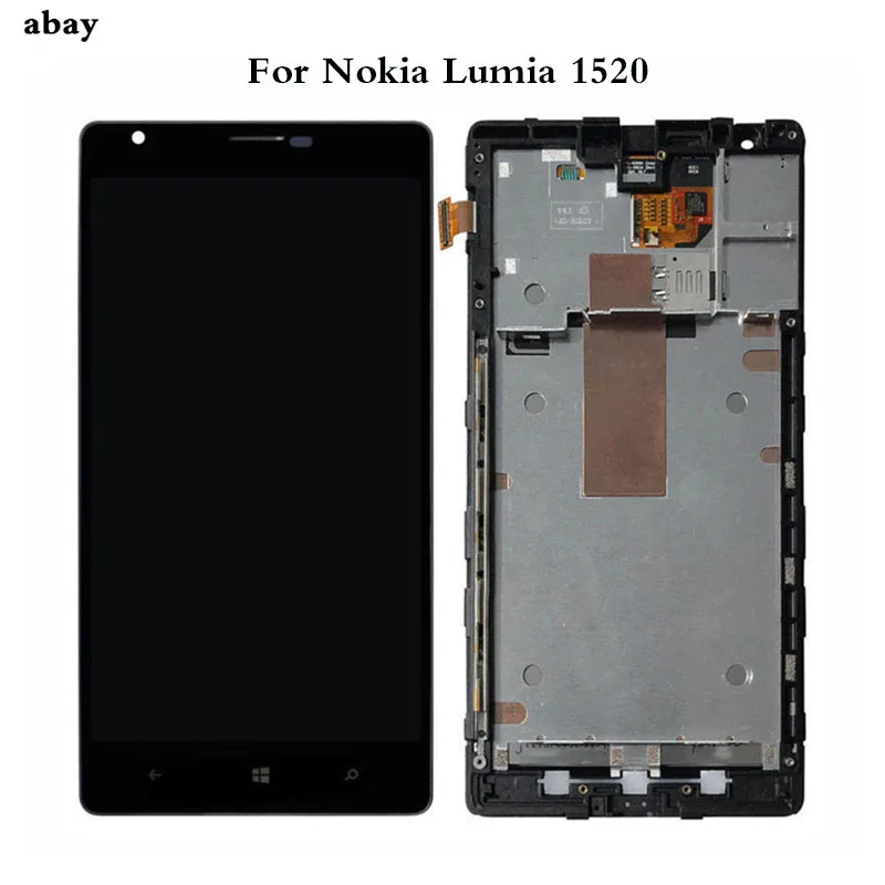 

ЖК-дисплей 6,0 дюйма + дигитайзер сенсорного экрана в сборе с запасными частями для Nokia Lumia 1520, RM-937, RM-940