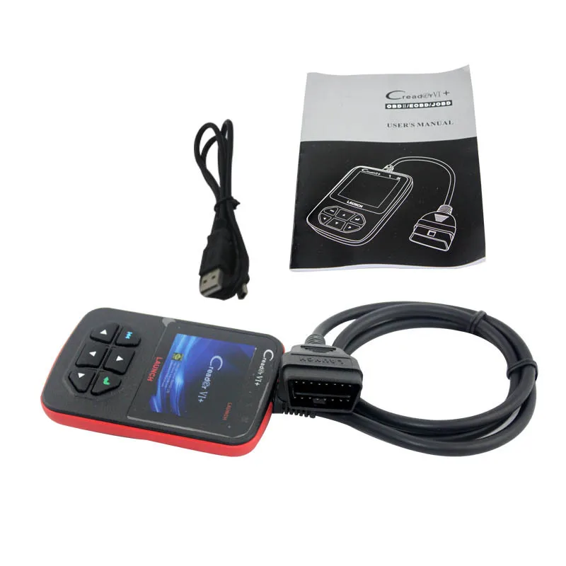 Top 2016 Free Shipping Support JOBD / OBD2 Auto Code Reader 100% Original Launch Creader 6+ CReader VI+ VI Plus |