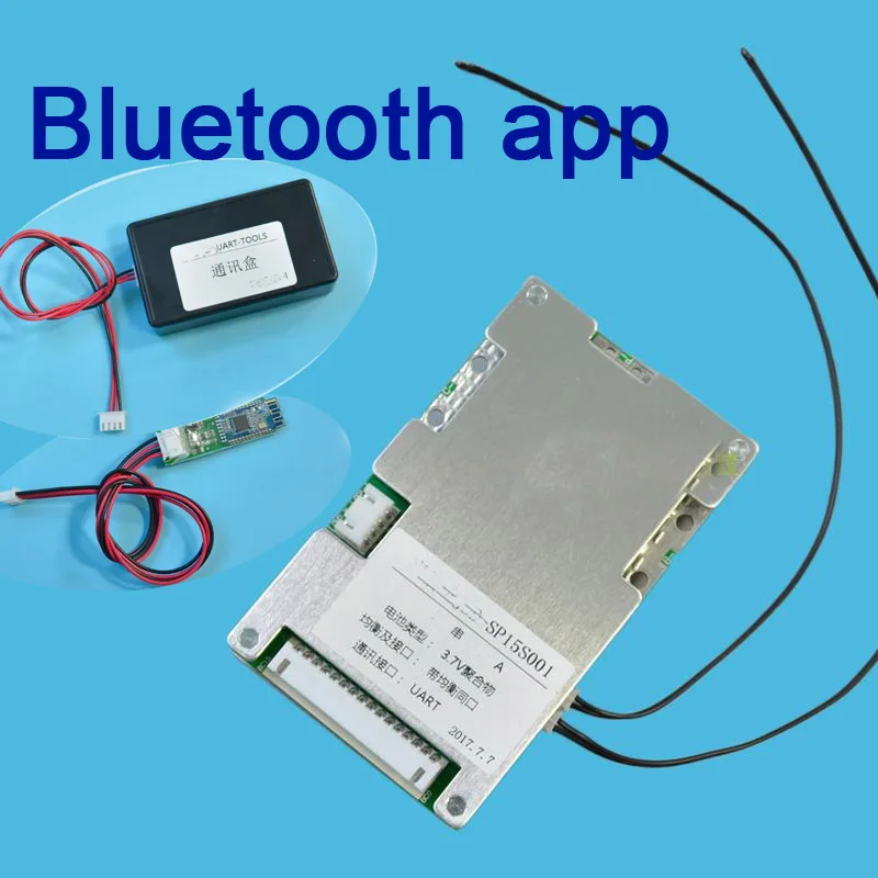 7 S 24 V 20A 30A 40A 60A 18650 литиевая батарея умная Защитная плата баланс bms pcm W android Bluetooth
