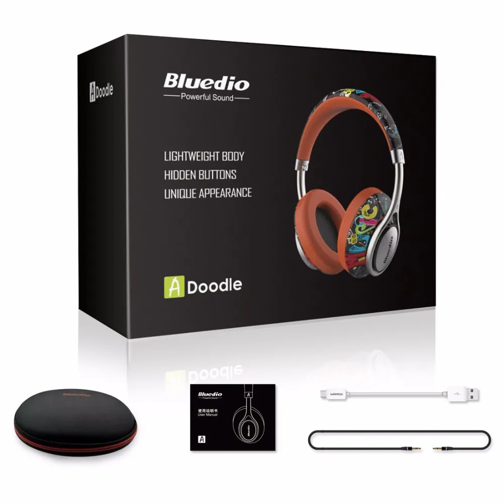 Bluedio A2 складные наушники bluetooth BT4.2 стерео гарнитура беспроводные для