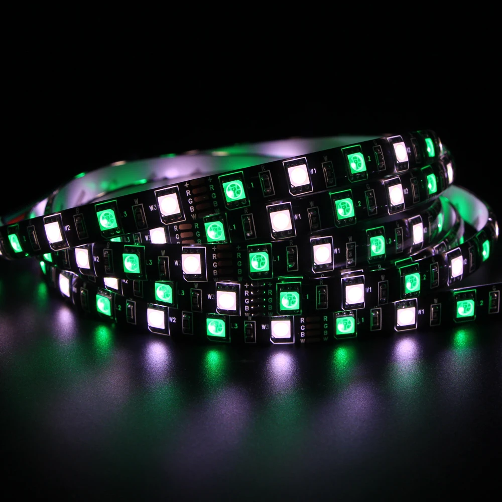 DC12V 5 м RGBW 300 Светодиодная лента 5050 SMD Водонепроницаемая 60Led/M Гибкая RGB +