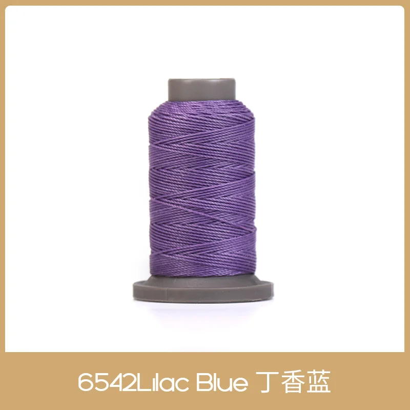 Lilac Blue-1spool WUTA Высокое качество кожа ремесло нитки для ручного шитья 70 метров 0,65 мм DIY кожа полиэстер круглый Вощеная линия кожаный Рабочий шнур - Цвет: Lilac Blue-1spool