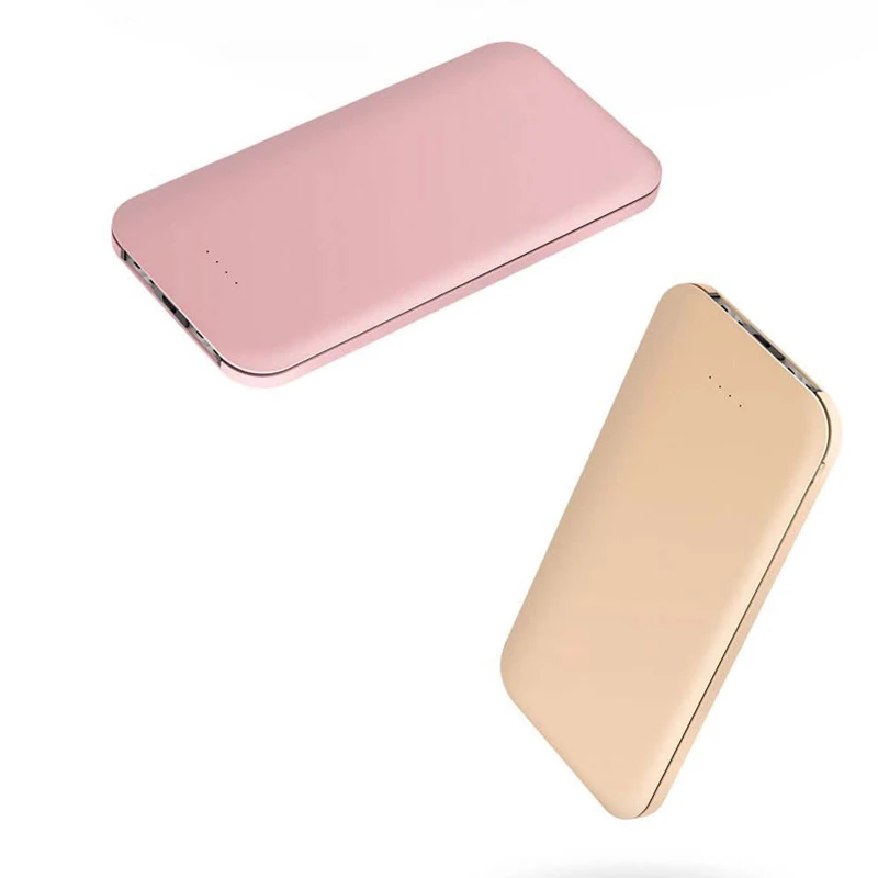 Ультратонкий блок питания 10000mAh power Bank10mm Портативный внешний Литий полимерный