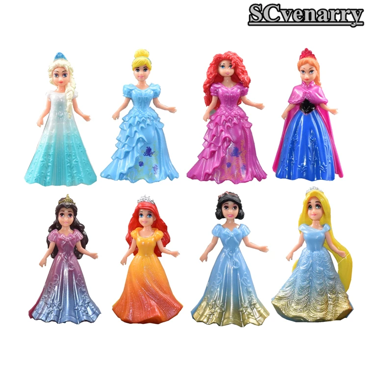 Эльза Анна Принцесса Ариэль Белоснежка Aurora Belle Золушка ПВХ фигурку дать девушка