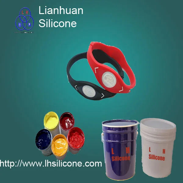 Трафаретная печать чернил для резинового браслета запястья и крышки плавания