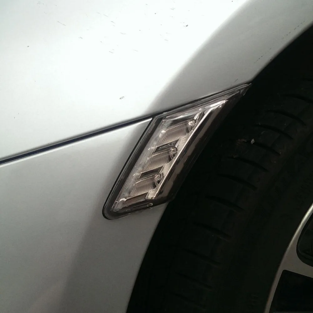 2 шт./Лот Белый/янтарный Светодиодный Боковой указатель света с кристально