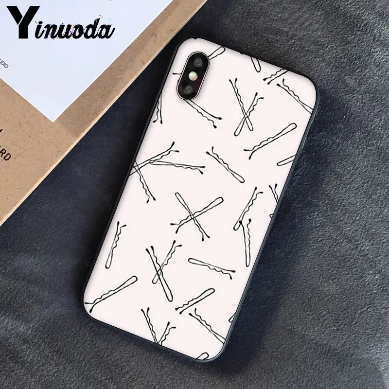 Yinuoda ножницы-стилист для волос, щетка-переключатель, новинка, чехол для телефона Fundas, чехол для iPhone 5, 5Sx, 6, 7, 7 plus, 8, 8 Plus, X, XS, MAX, XR, 10