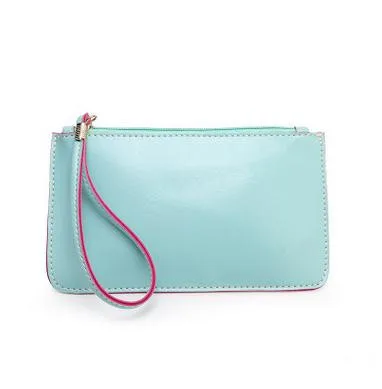 Лидер продаж модный кожаный клатч TOPHIGH с ремешком на руку вечерние сумки женские