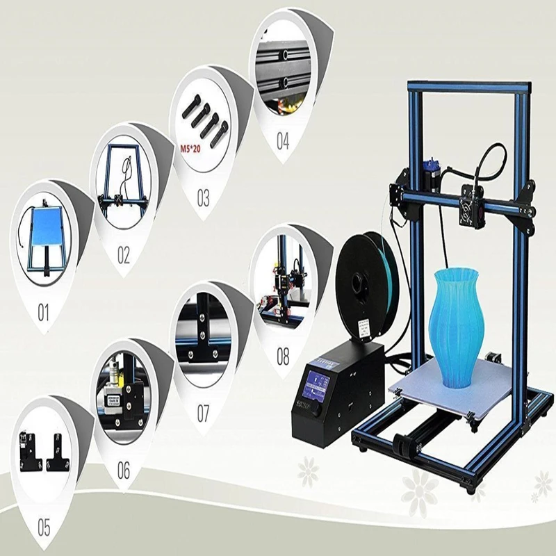 Новые 3D принтер impresora 3D A10s Мега imprimante 3d Высокая точность запатентованная платформы 3d Принтер Комплект