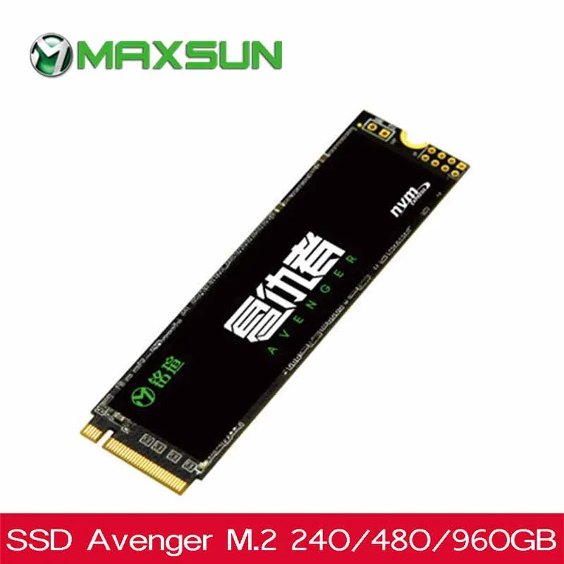 MAXSUN ssd m2 240 ГБ SSD Мститель M.2 480 1900 МБ/с. 22*80*2 4 мм PCIe m.2 960 г 3D NAND Flash SMI 2263XT для всех видов
