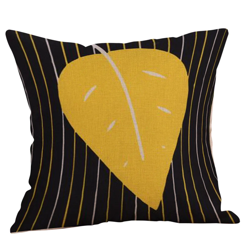 9 styles Geometric cushion covers Throw PillowCase Yellow Fall Autumn Sofa home decoration maison Decorative Pillowcases F300114 | Дом и сад