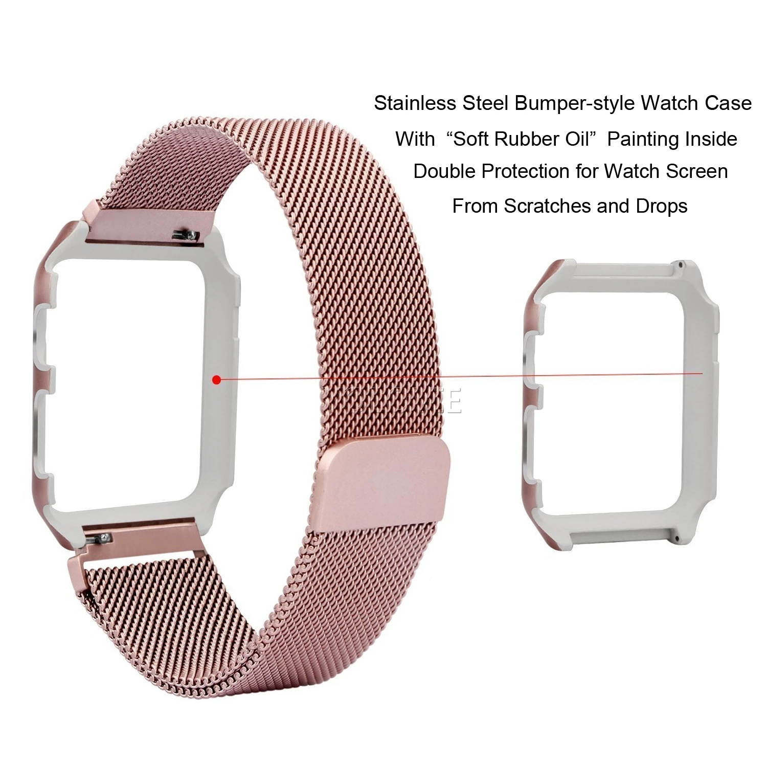 Yolovie Металлическая петля Starp для Apple Watch 5 4 Band 44 мм 40 мм, металлический защитный чехол для iWatch 3 2 1 42 мм 38 мм браслет наручный ремень