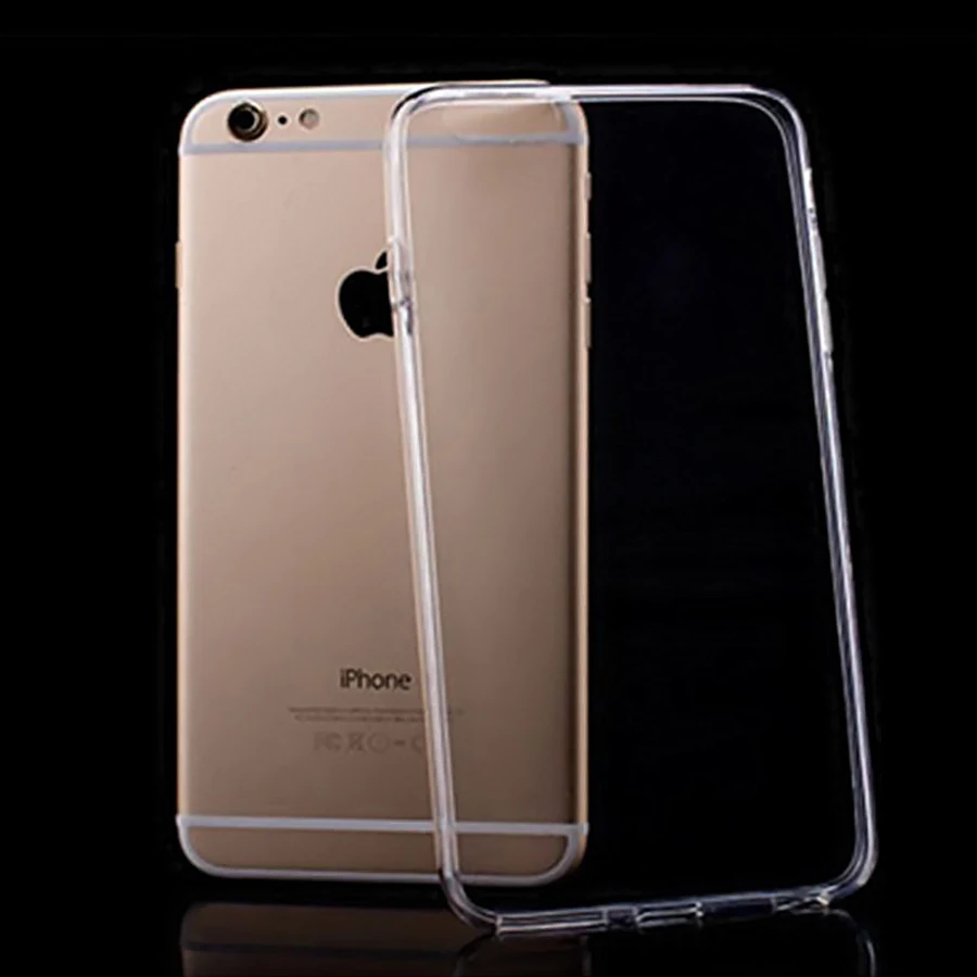 Прозрачный ТПУ чехол для iPhone x прозрачный мягкий 5 6 7 8 plus Чехол|Бамперы| |