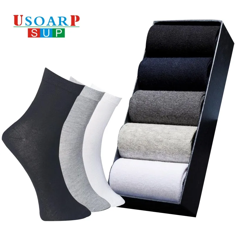 Носки мужские повседневные однотонные 10 шт. =(5 пар) 2019|mens long socks|cotton socksquality socks |