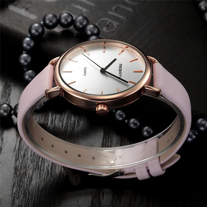 REBIRTH новые Relojes De Mujer женские часы лучший бренд класса люкс браслет кварцевые