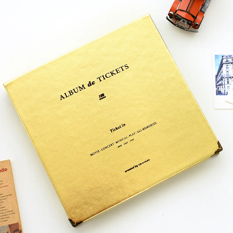 Женская книга интерлистный альбом Вмещает 100 шт. билетов концертов фильмов