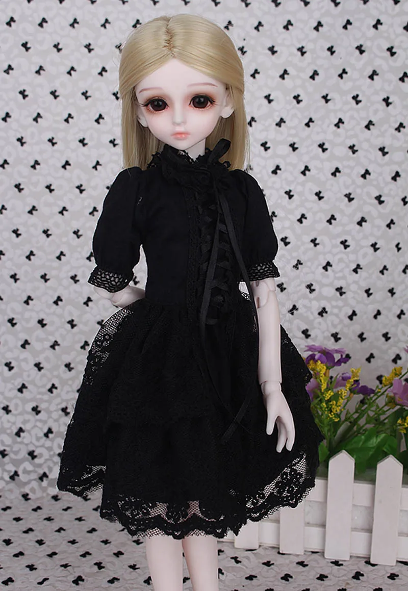 1/3 1/4 1/6 BJD кукла BJD/SD модное платье одежда милое черное Кукольное для маленьких