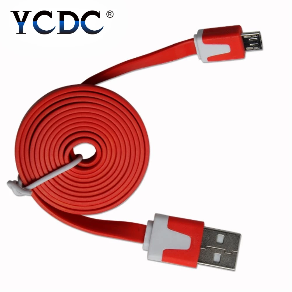 EL5169 1 м прочный плоский usb-кабель для зарядки и передачи данных для телефонов samsung, htc, Xiaomi, lenovo, zte, huawei, Android скидка 53 - Цвет: EL5169