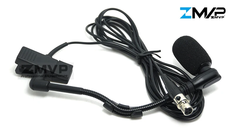 ZMVP WB98T «гусиная шея» Кардиоидная BETA98T инструментный микрофон 3 Pin Mini XLR для латунь деревянные духовые инструменты ударный поясной передатчик