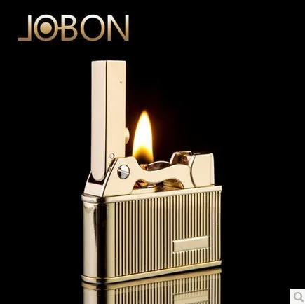 Briquet JOBON металлические винтажные зажигалки для бензина, крутая классическая золотая керосиновая зажигалка для мужчин