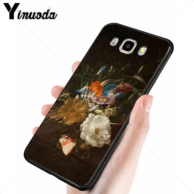 Yinuoda Classic painting flower In a Vase aesthetic Art Soft Phone Case For Samsung Galaxy j4 j6plus j7 j8 j2 prime 2018 funda | Мобильные