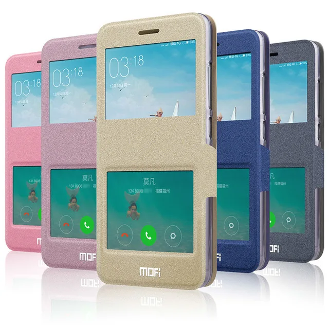 Для Xiaomi Redmi Note 3 Pro Prime Case Флип Оригинал Mofi PU Кожаный Чехол Высокое Качество С Окном