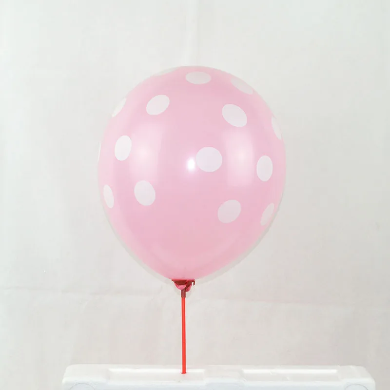 B02 pink 5/10 шт. 12 дюймов многоцветный латексных шарика в горошек для детей, День рождения Baby Shower тема вечерние Декор поставки воздушные Globos - Цвет: B02 pink
