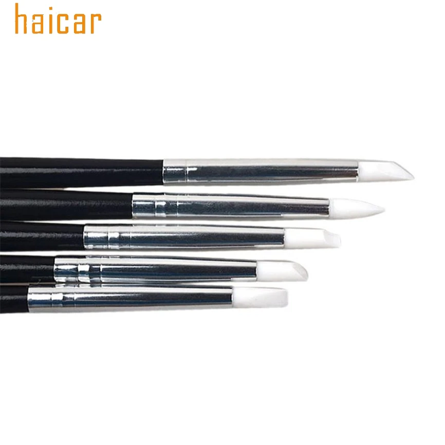 5 шт. Силиконовые кисти для дизайна ногтей 161130|nail polish tools|nail art brushnail design brush |