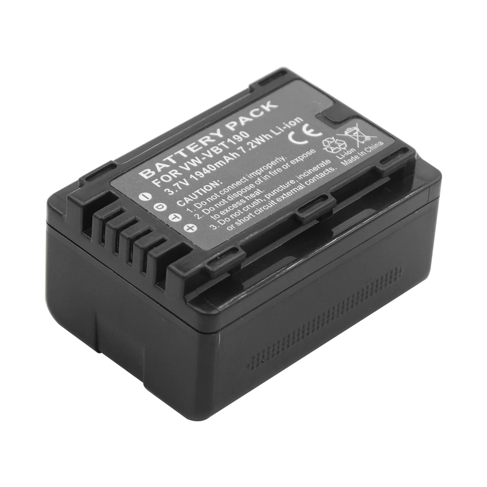 3 7 V VW VBT380 VWVBT380 VBT190 Батарея для цифрового фотоаппарата Panasonic HC W570 W580 V770 V800 V380 V260 V380GK